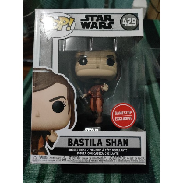 Star Wars Funko pop Bastila Shan 429 Gamestop édition + box et goodies collector | UK