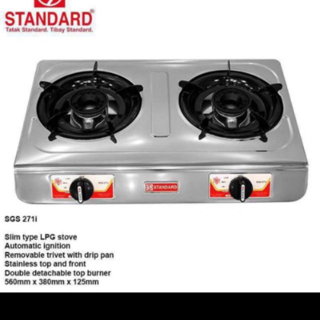 Standard gas stove 2 outlet burner