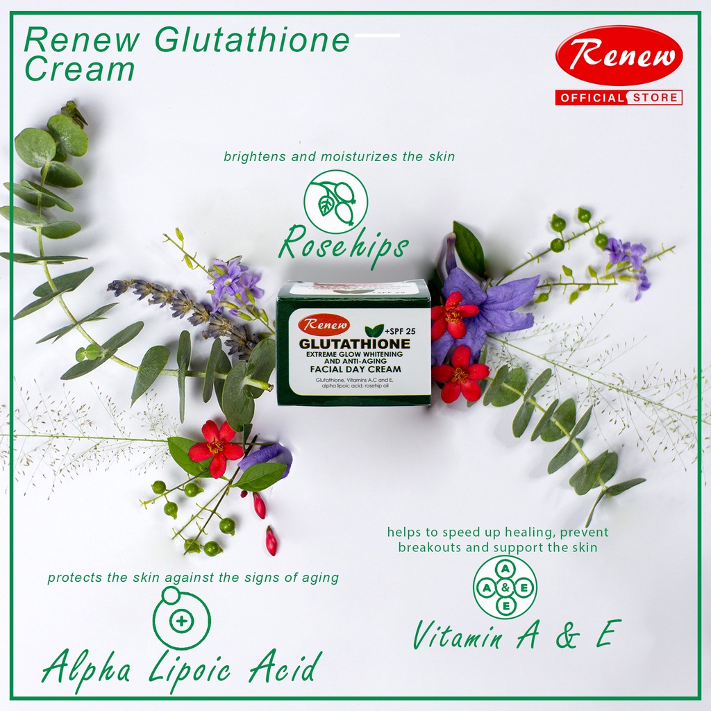 placenta glutathione cream RENEW PLACENTA GLUTATHIONE FACIAL DAY CREAM