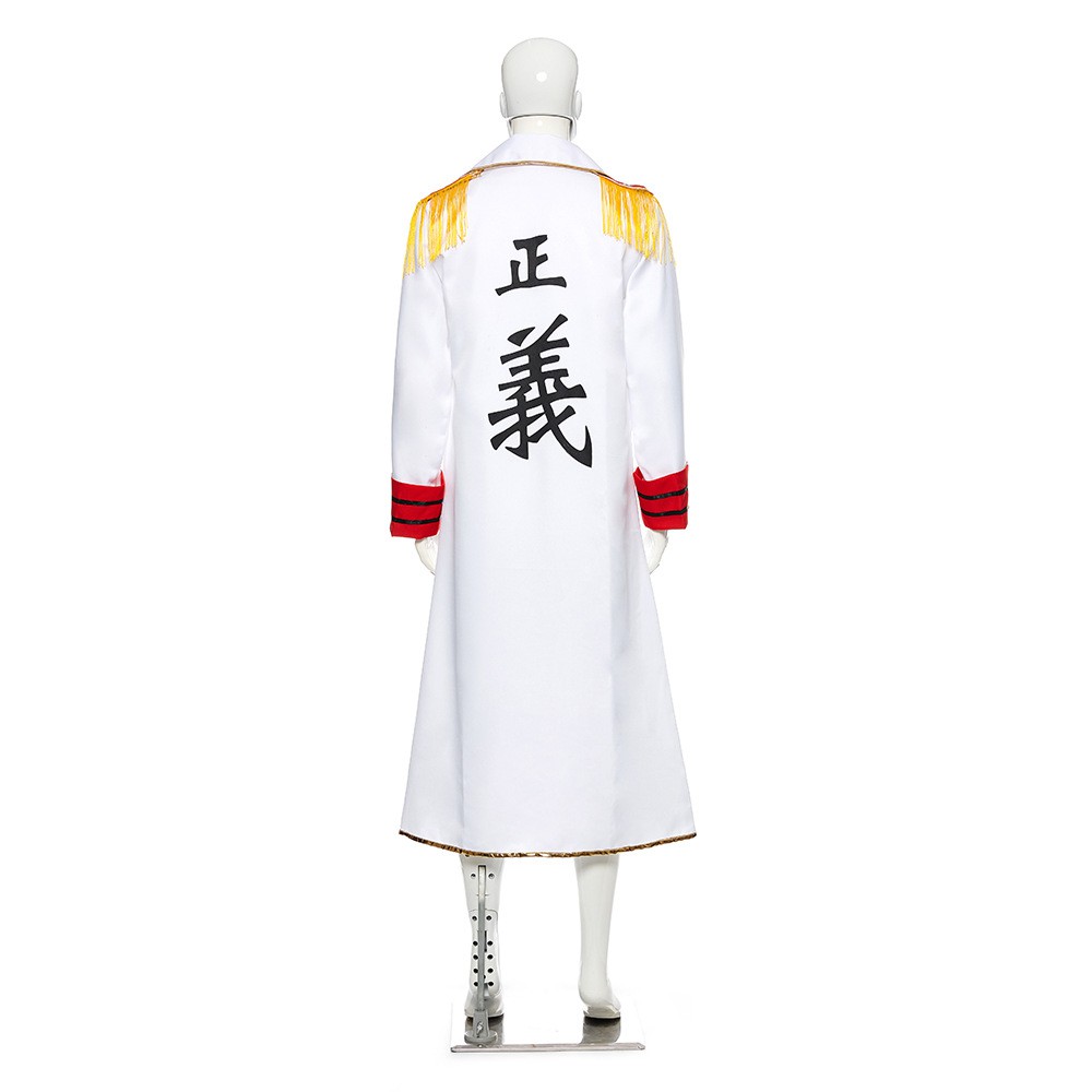 Japan Anime One Piece Navy Marine Justice Cloak Coat Cosplay