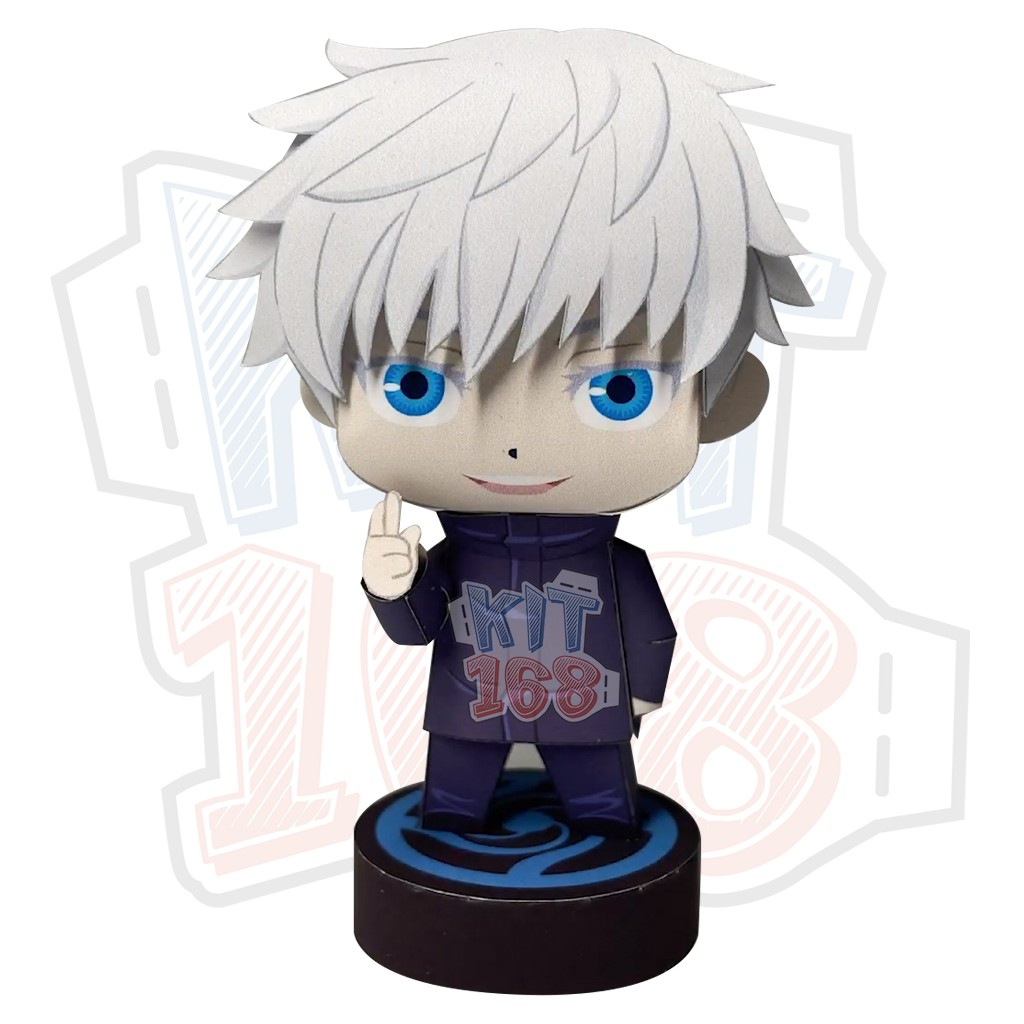 Anime paper model Chibi Satoru Gojo - Jujutsu Kaisen + decorative box ...