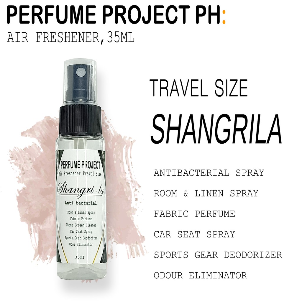 35ml Travel Size Air Freshener Room Linen Spray Antibac Fresh Bamboo Shangrila Hotel Scent Irish