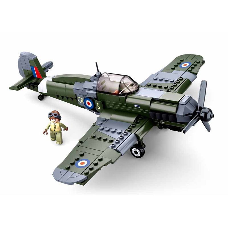 290pcs Spitfire Fighter Building Blocks Toy Compatible brand Bricks DIY ...
