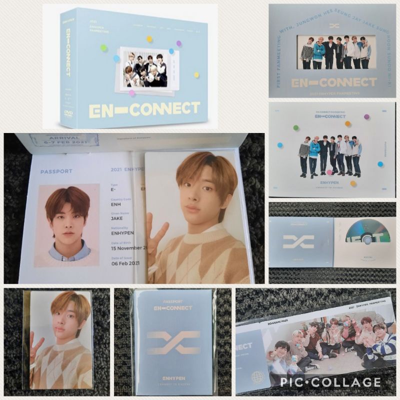 Enhypen en- on sale connect dvd 2021 + jungwon photocard and sunoo passport