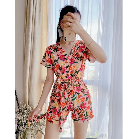 Kimono wrap romper best sale