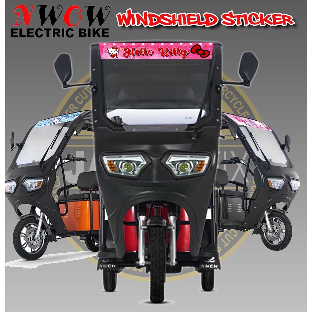 Nwow Ebike ERVS2 Windshield Sticker Hello Kitty Shopee Philippines