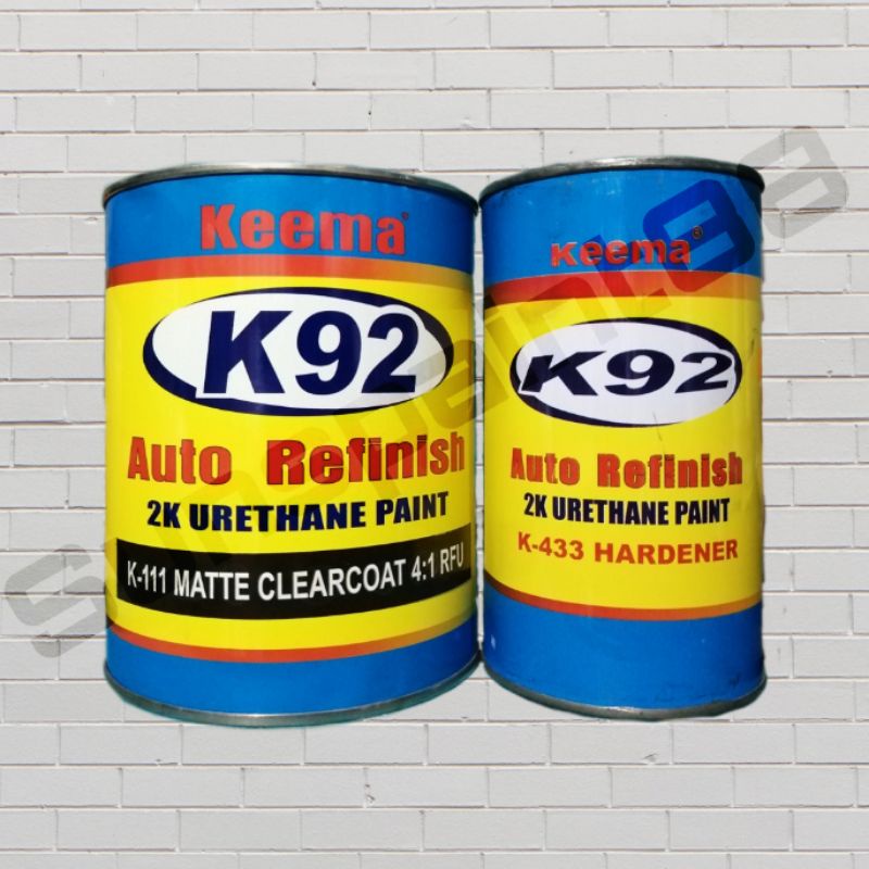 K92 Auto Refinish 2k Urethane Paint K111 Matte Clearcoat (1L) Shopee