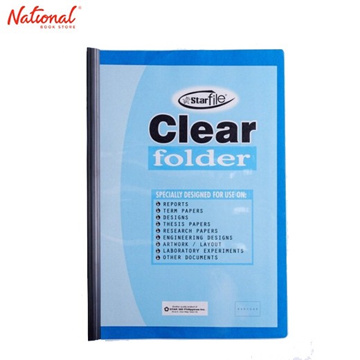 Starfile Folder Presentation With Slide Long Clear Cover, Blue | Shopee ...