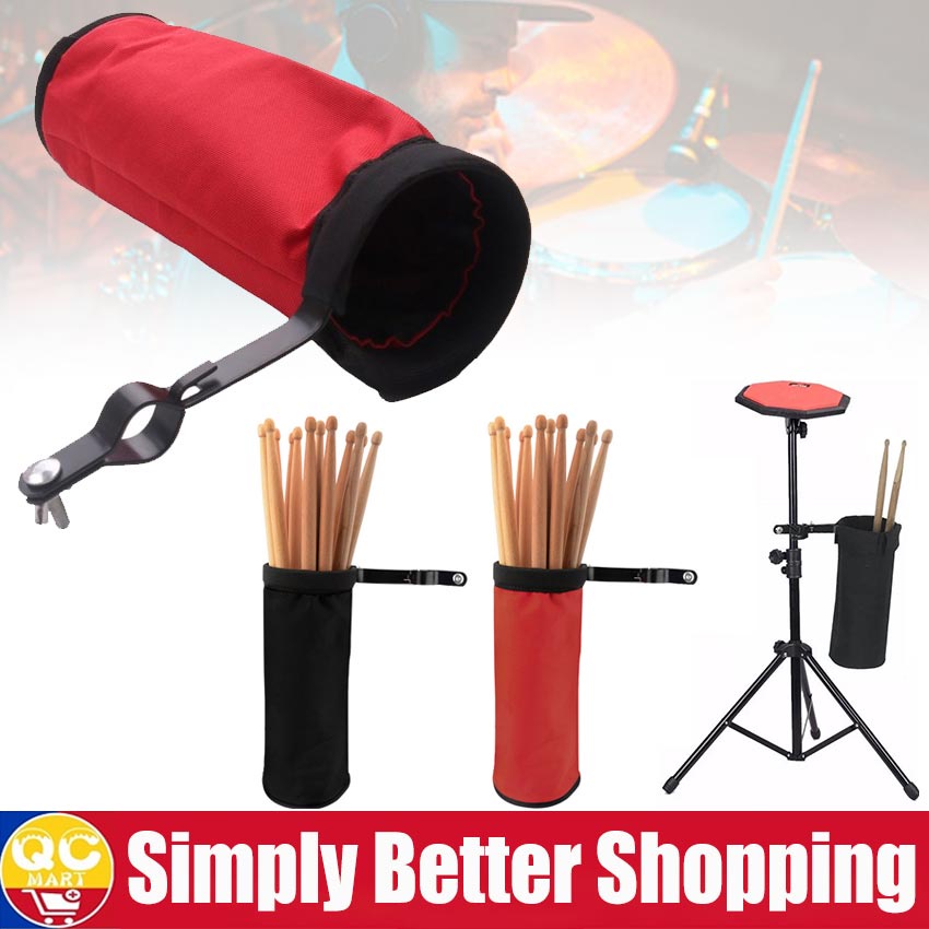 Portable Drum Stick Bag Cylindrical Drumstick Holder Oxford Fabric with