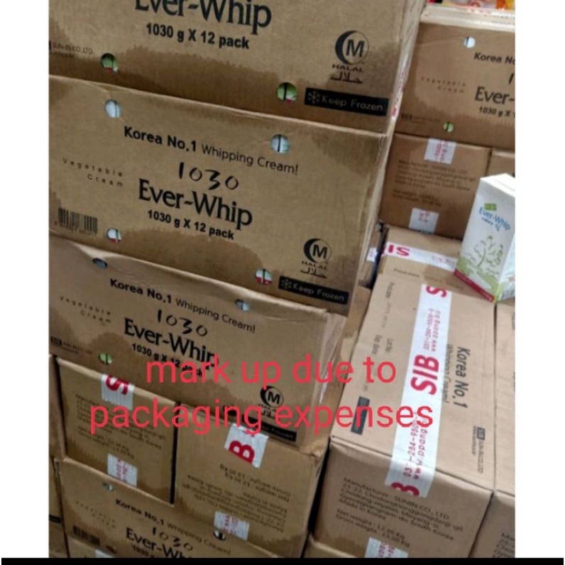 everwhip whipping cream 1,030g expiration 2023 Shopee Philippines