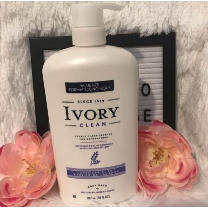Ivory Clean Lavender Scent Body Wash (887mL) Shopee Philippines