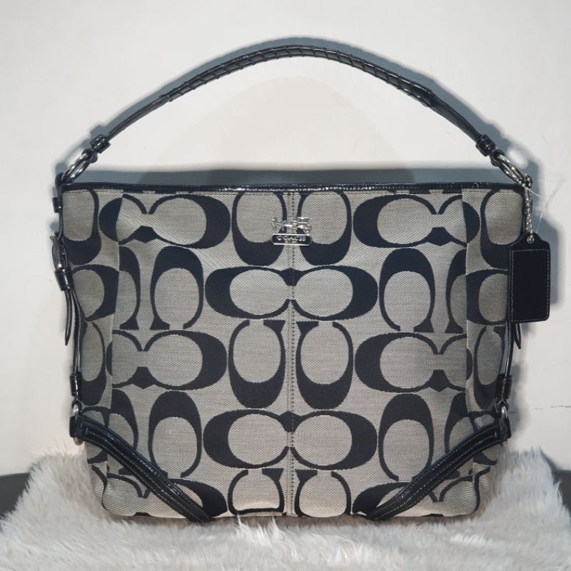 Coach purses best sale black and gray