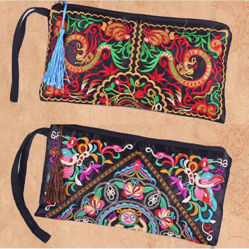 Embroidered Pouch Clutch Shopee Philippines