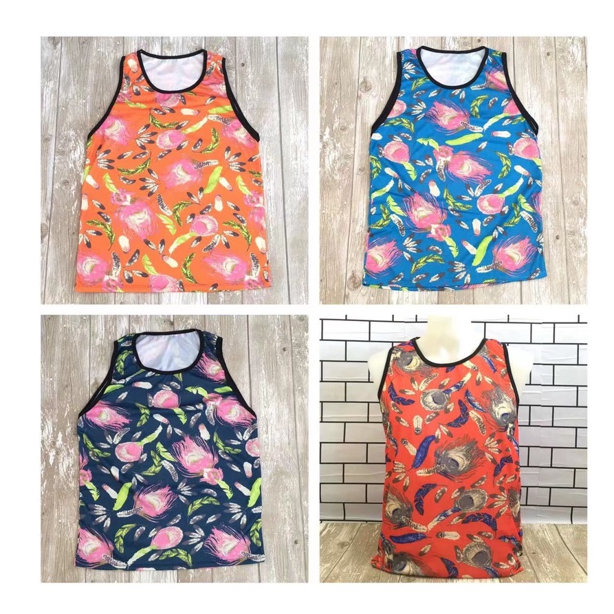 [8% STORE] Men's peacock feather pattern printed quiana Vest casual ...