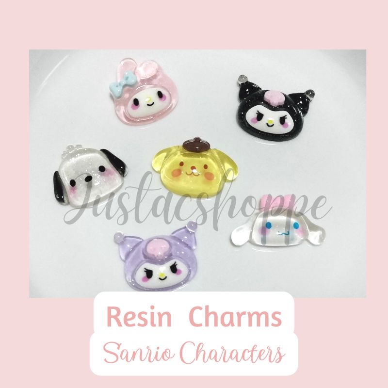 Flatback Resin Charms Decoden - Sanrio Characters - Kitty Melody Purin  Cinamoroll Kuromi Pochaco