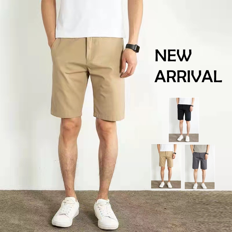 Men s Plain Shorts Casual Korean Chinos Shorts For Men P21001 Shopee Philippines