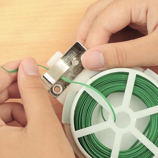 UD Durable 30M/50M Roll Wire Twist Ties Garden Cable Tie Vegetable