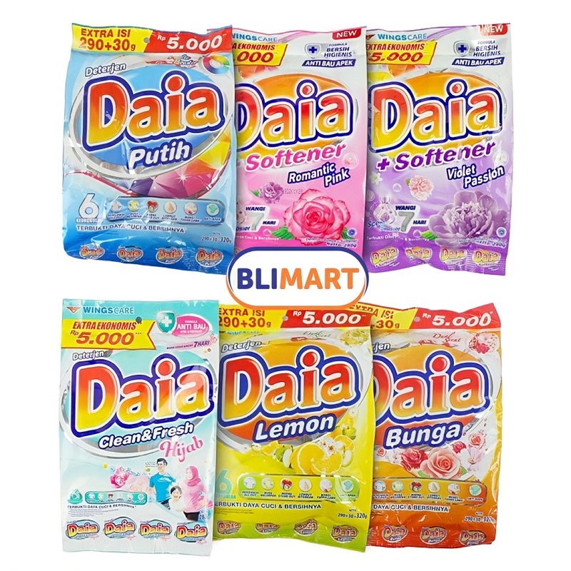 Daia Detergent Powder 265gr 5000 Laundry Detergent | Shopee Philippines