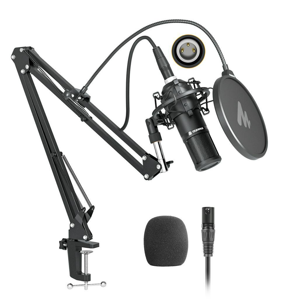 Maono AU-PM320S XLR Condenser Microphone Kit Professional Cardioid ...