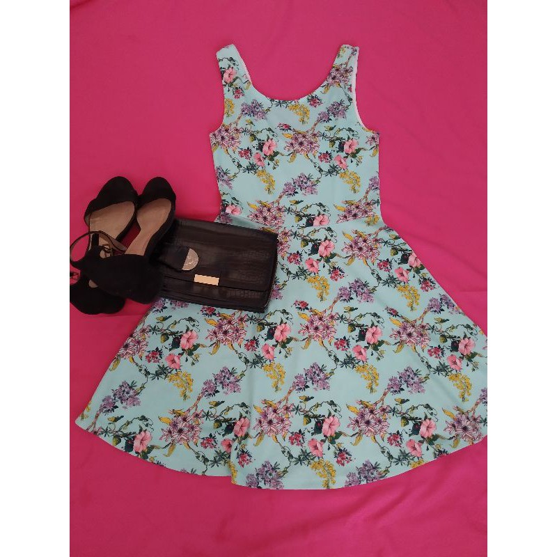 H&m floral best sale skater dress