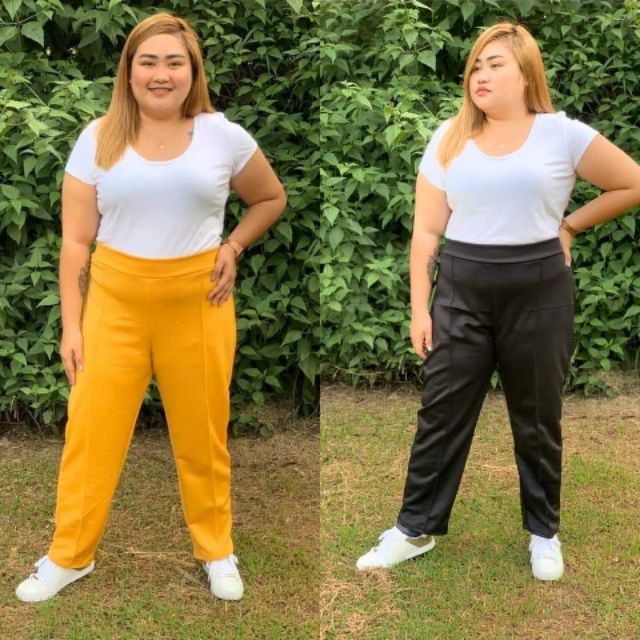 Zebby Plus Size Trouser Pants Shopee Philippines