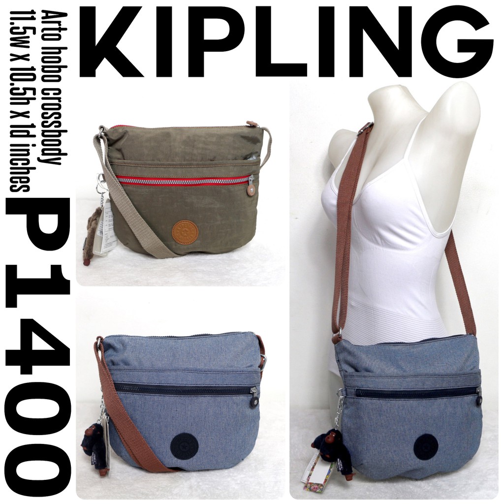 new authentic KIPLING flat arto sling bag Shopee Philippines