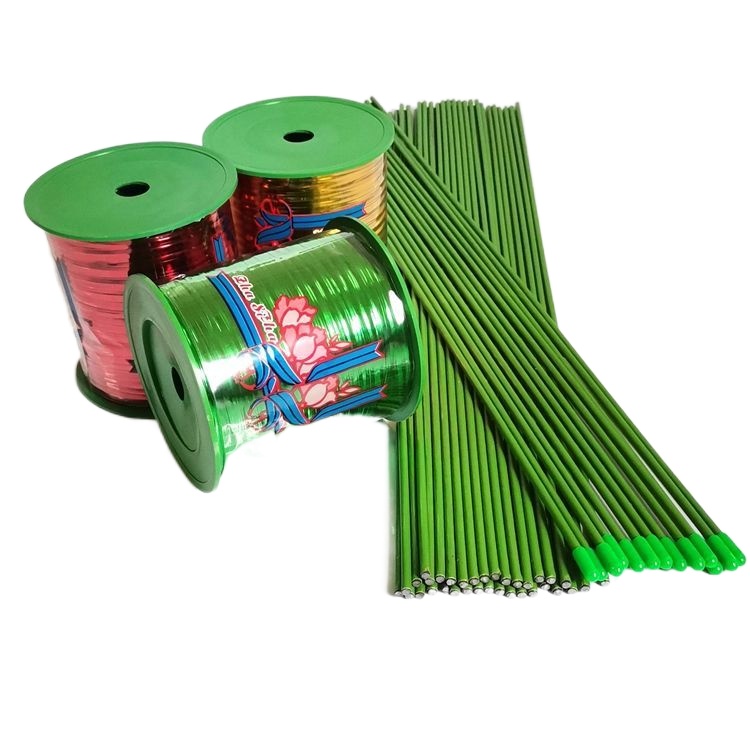 Golden Thread Tree Bracket Orchid Shape Iron Wire Flower Pillar ...