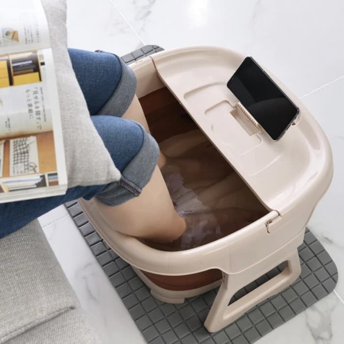 Foot Therapy Bucket+HP Holder Foot Soak Foot SPA Pedicure Folding ...