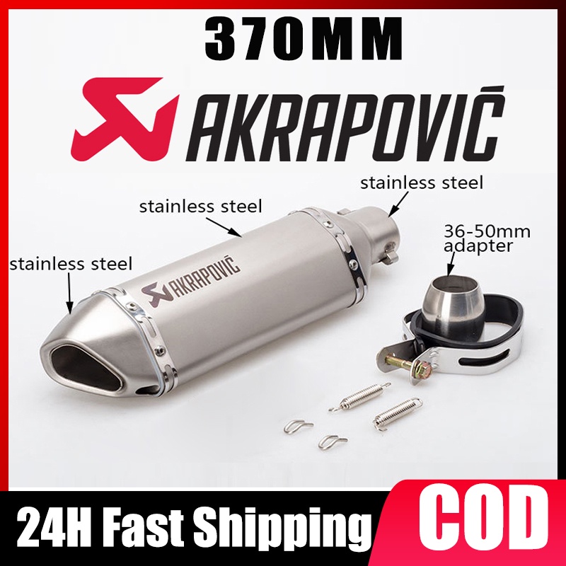 51MM Canister Pipe Akrapovic Exhaust Rear Pipe With Silencer aerox 155