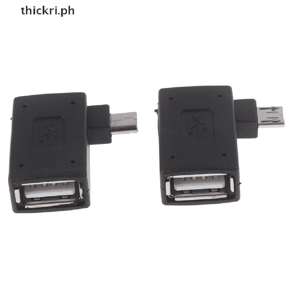 THICH Micro usb male to usb 2.0 female otg power splitter adapter angle ...