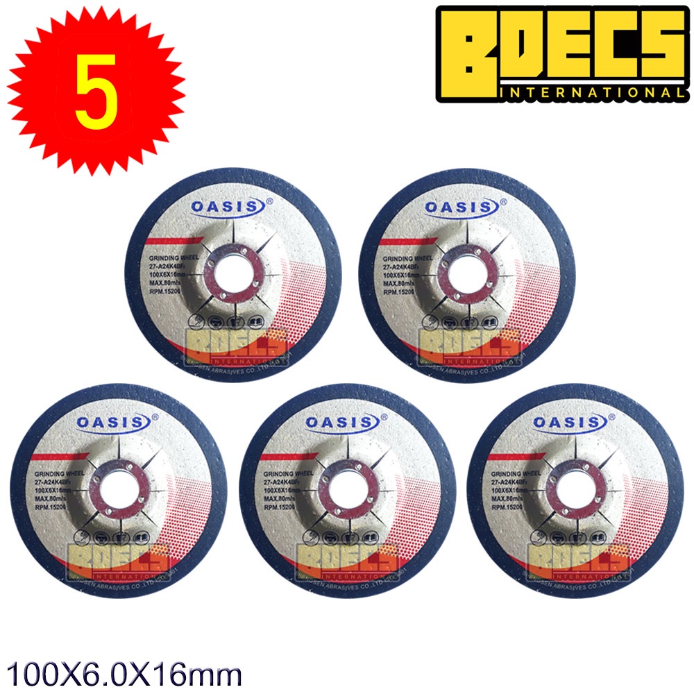Oasis Grinding Disc 4 Inches Heavy Duty (5pcs) Shopee Philippines