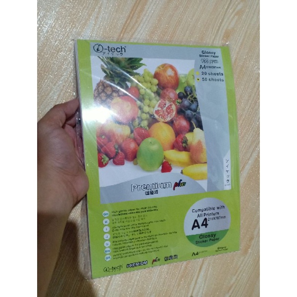 i-tech A4 size Glossy Sticker Paper 135gsm | Shopee Philippines