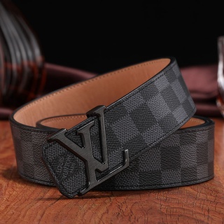 Louis Vuitton LV Circle 35mm Reversible Belt Black + Cowhide. Size 90 cm