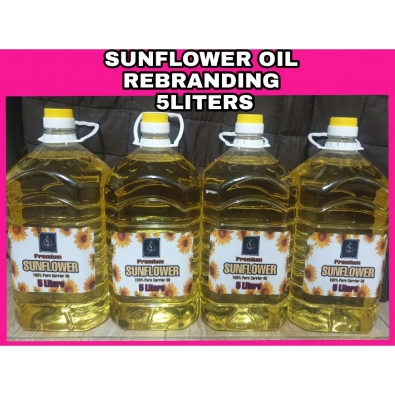 SUNFLOWER OIL (COSMETICS GRADE) REBRANDING 5Liters Premium Quality New Stocks COD LOWEST PRICE