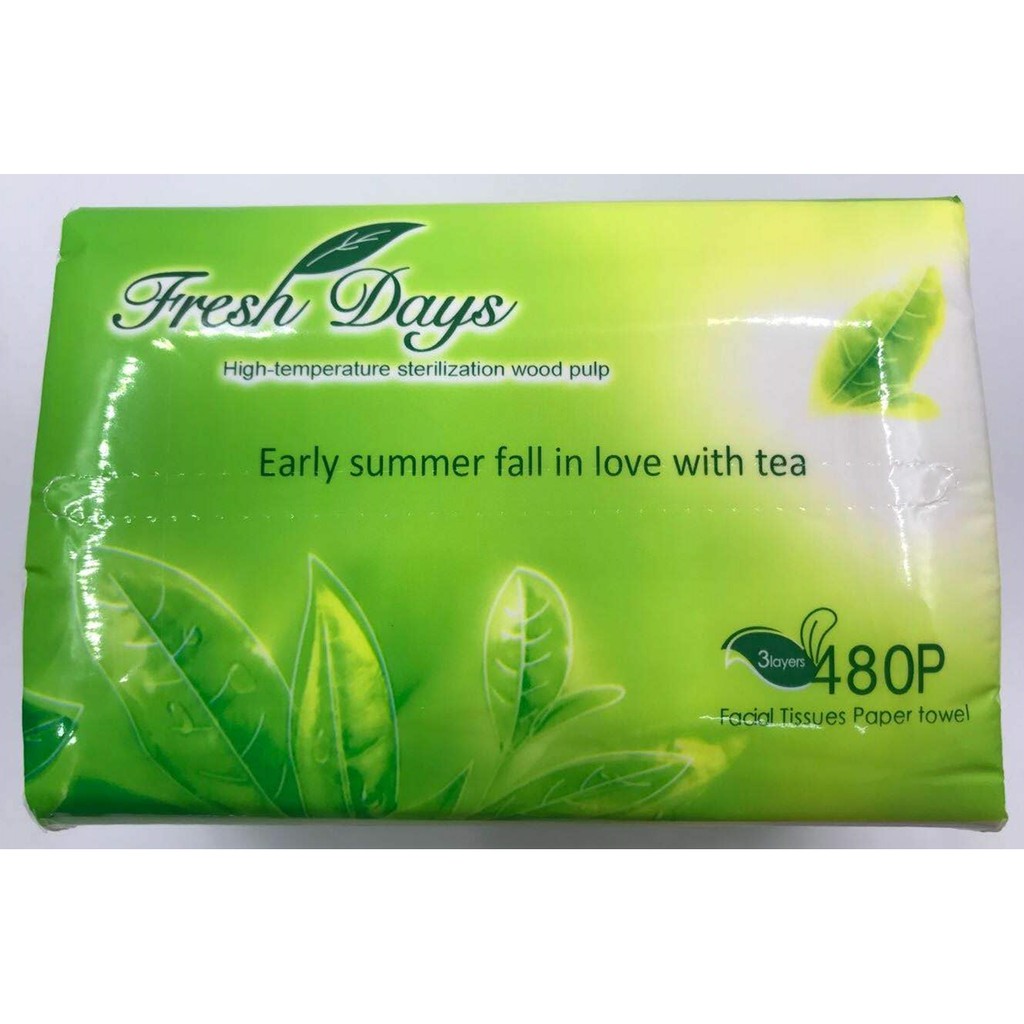 Fresh Days Facial Tissue Native Wood Pulp Facial Tissue Interfolded ...