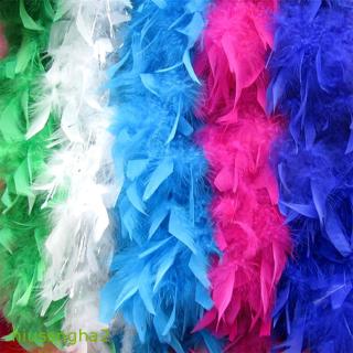 WCFeatherS 2meters Fluffy Ostrich Feathers Boa Feather Fringes Strips Shawl  Wedding Dress Decoration Custom Color Thickness