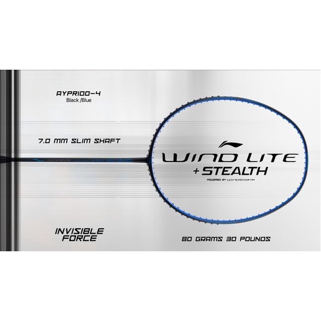 LI-NING WIND LITE + STEALTH BADMINTON RACKET [POWERED BY WINDSTORM ...