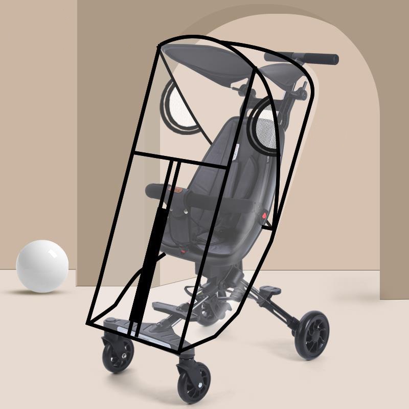 Universal Fit Stroller Rain Cover Made of Non-toxic EVA Baby