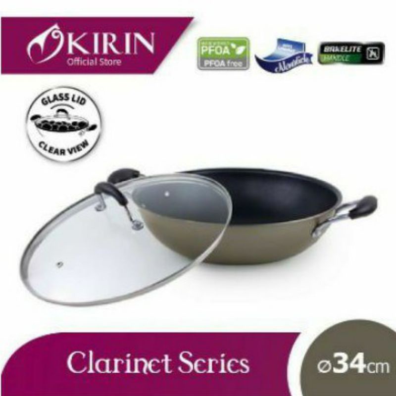 Kirin Wok Teflon Classic 34cm | Shopee Philippines