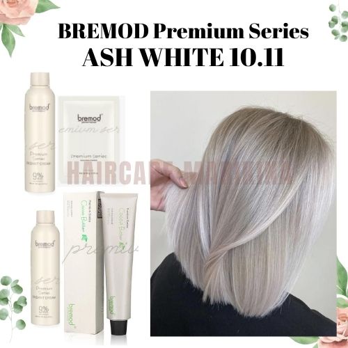 10.11 ASH WHITE BUNDLE! Bremod Premium Series Hair Color with Hair