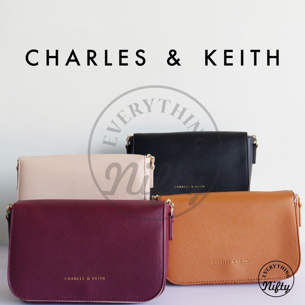 Charles and keith chain sling online bag