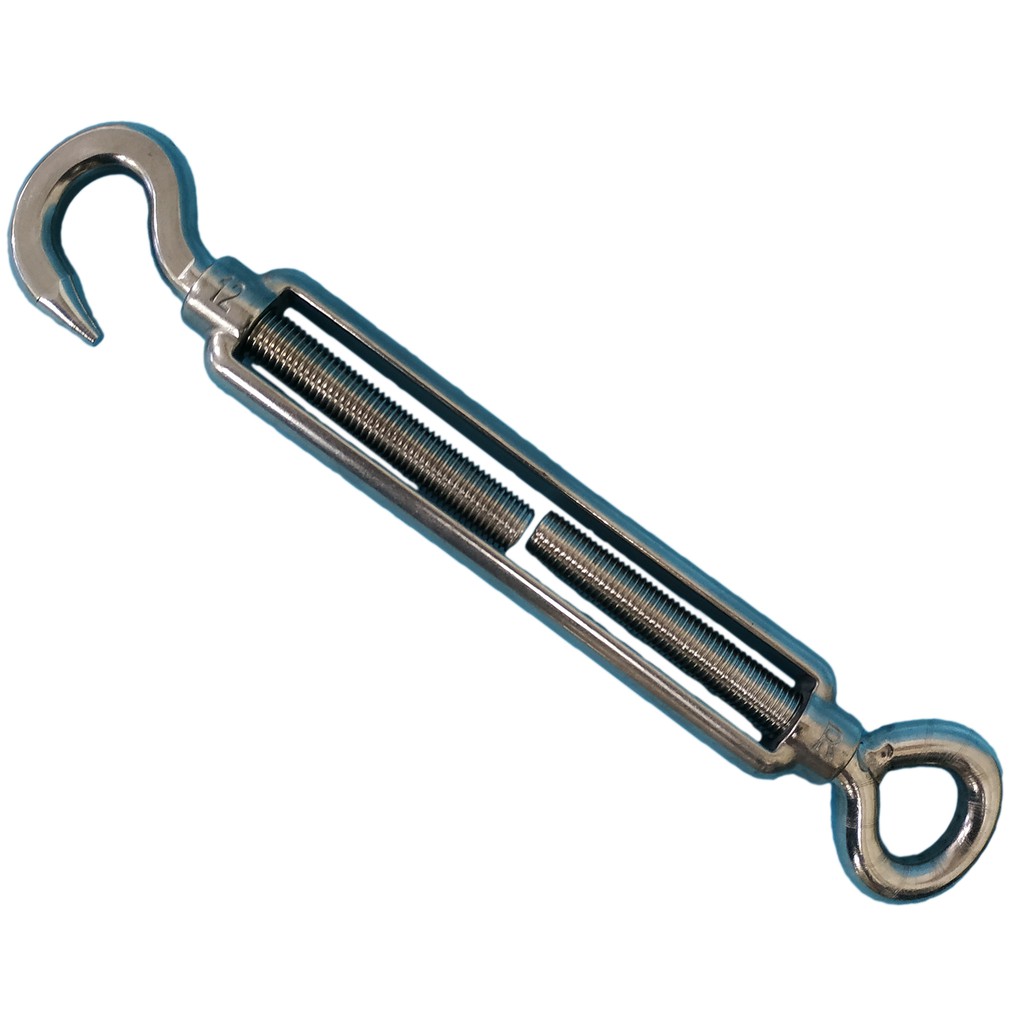 SS TURN BUCKLE 1/2" HOOK AND EYE TURNBUCKLE STAINLESS STEEL Shopee