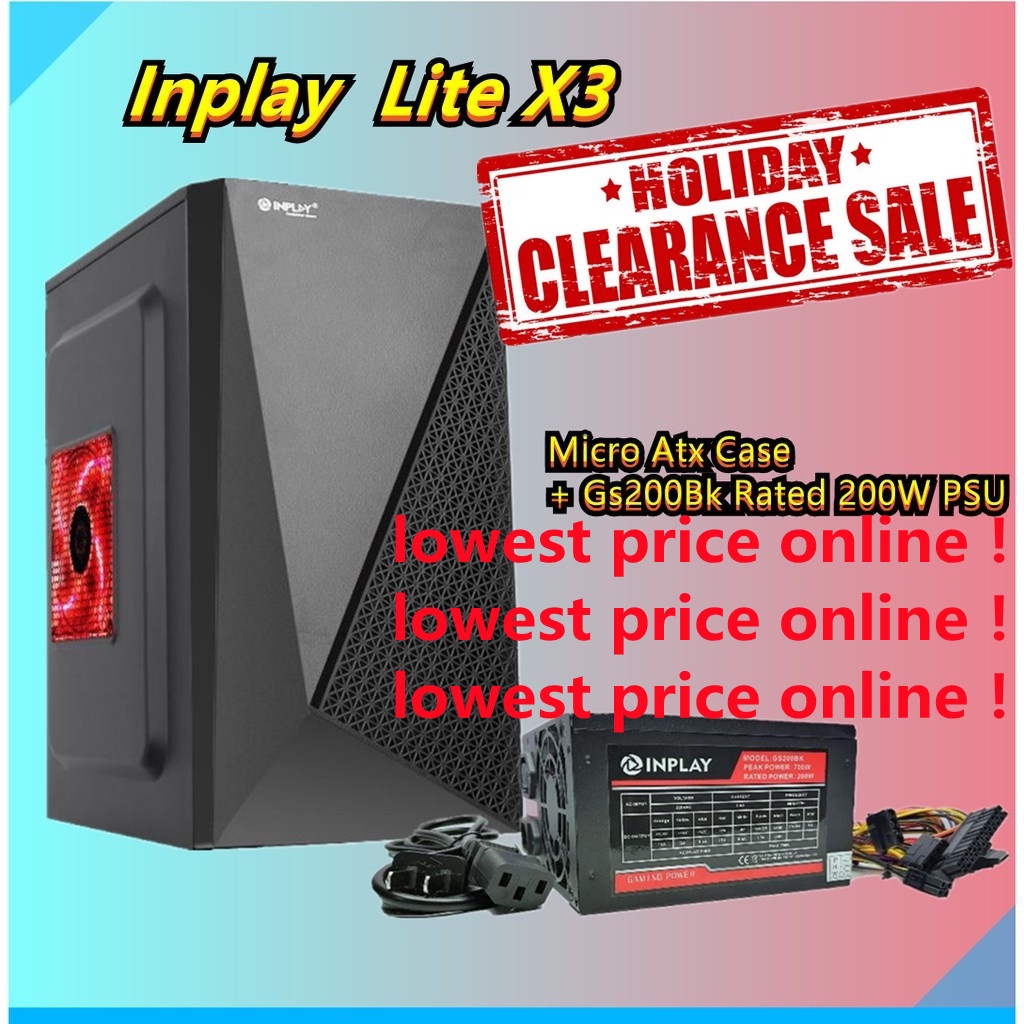 Inplay Lite X3 Lite X10 Free Psu Psu 700watts Generic Office