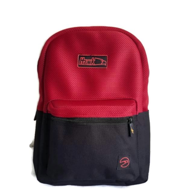 DMW Large Hawk Backpack Maroon Black Shopee Philippines