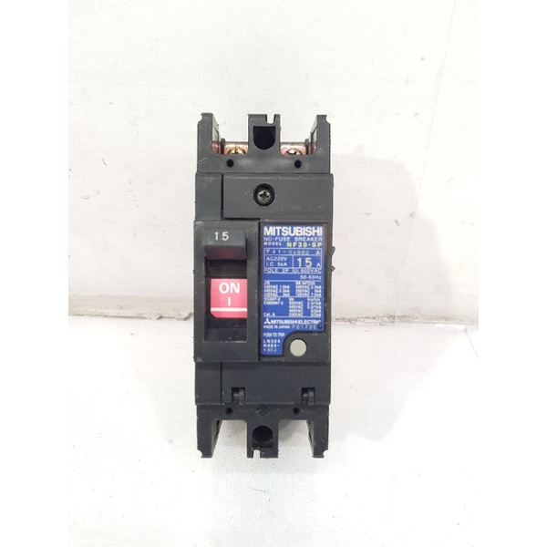 Circuit Breaker 15A 2Pole NF30-SP MITSUBISHI(Original Made in Japan ...