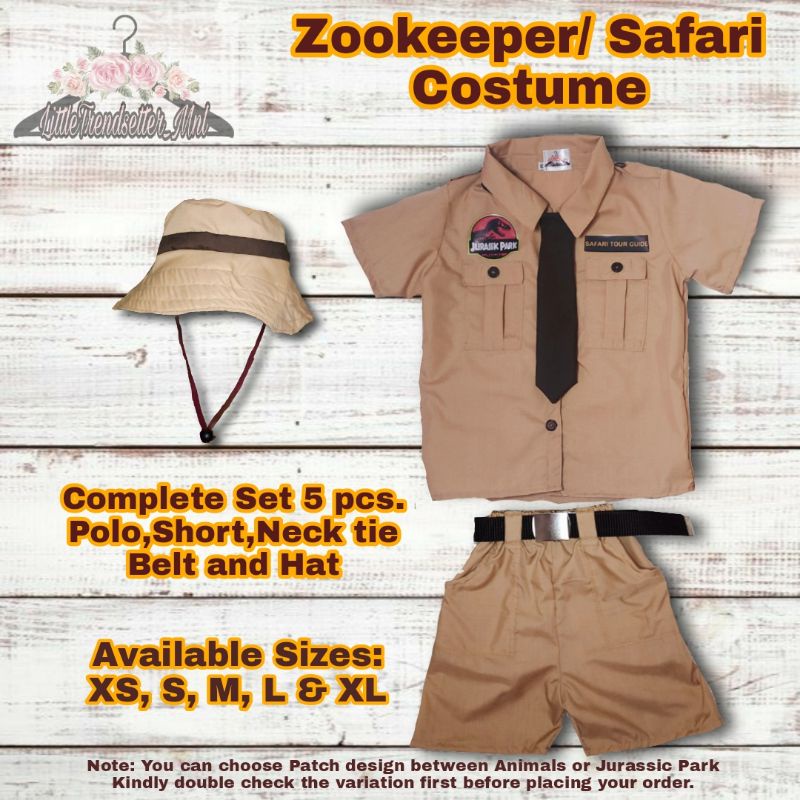 SAFARI TOUR GUIDE COSTUME FOR KIDS /SAFARI THEME ZOOKEEPER COSTUME FOR KIDS