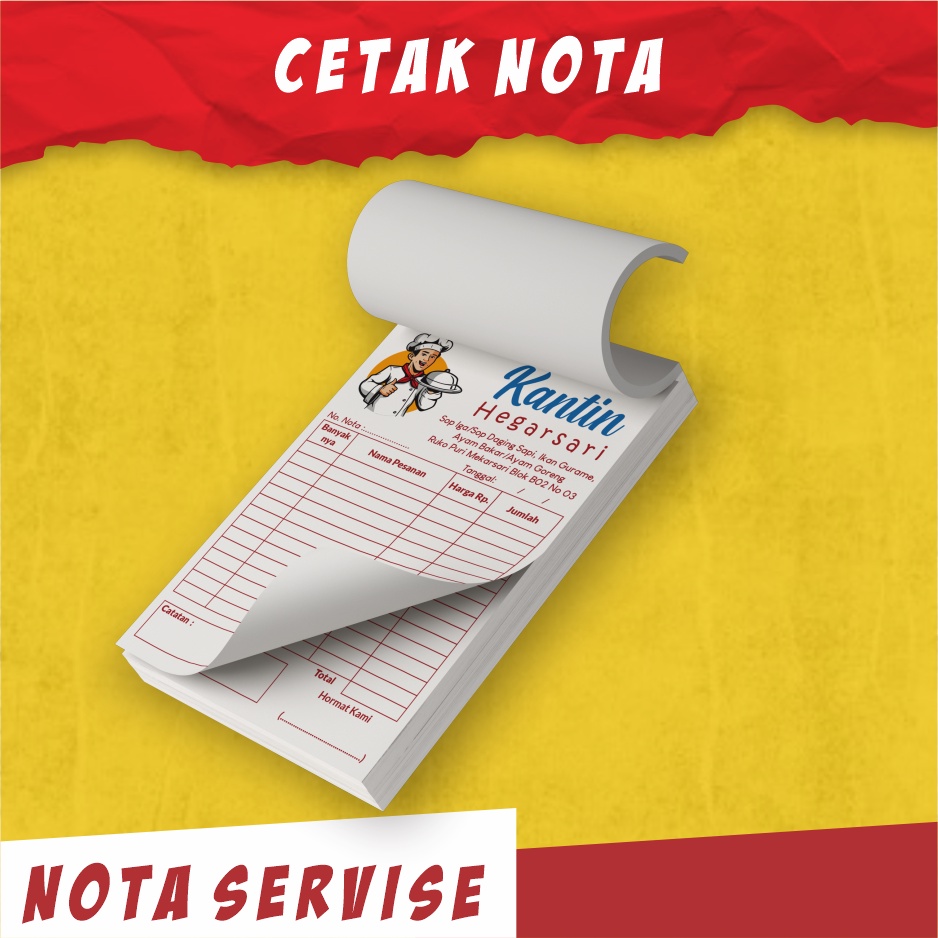Invoice Note For Food Stalls/Restaurant (Free Design) | Shopee Philippines