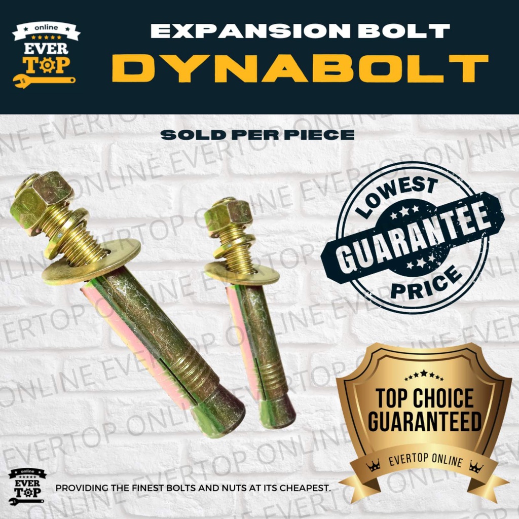 Dyna Bolt 1/4 5/16 3/8 Expansion Bolt Dynabolts Expansion