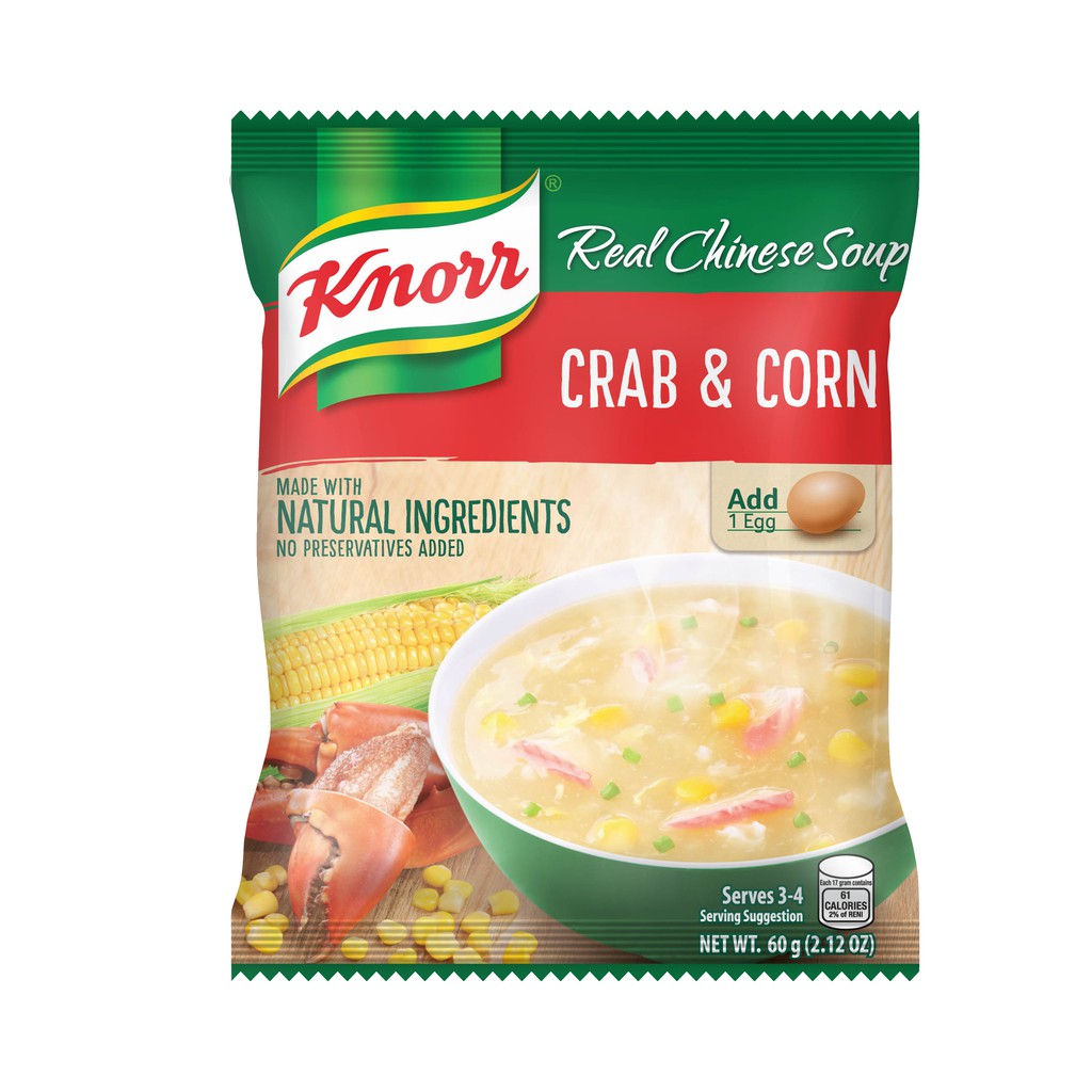 Knorr Crab And Corn Soup Mix 55g | Shopee Philippines