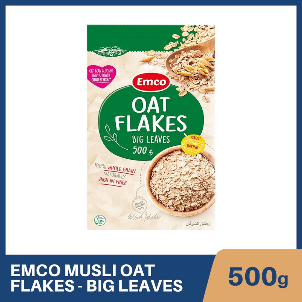 EMCO MUSLI Oat Flakes Big Leaves (Rolled Oats) 500g Shopee Philippines